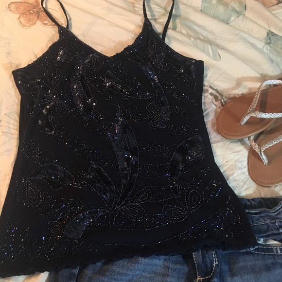 Beautiful Beaded Dress Top - Picture 3 of 5